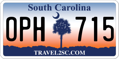 SC license plate OPH715