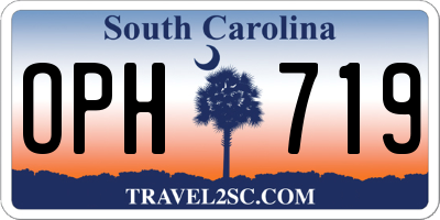 SC license plate OPH719