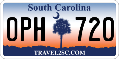 SC license plate OPH720