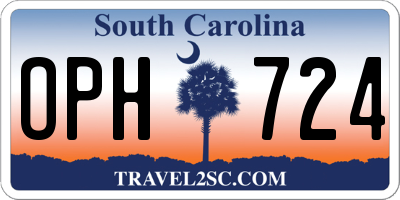 SC license plate OPH724