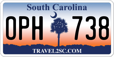 SC license plate OPH738