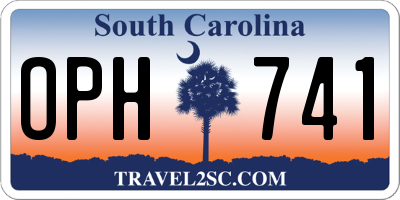 SC license plate OPH741