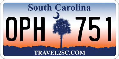 SC license plate OPH751