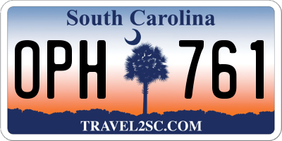 SC license plate OPH761