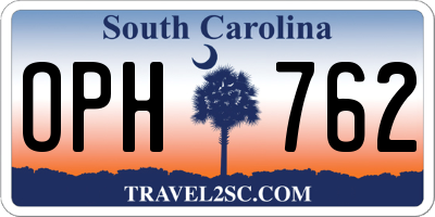 SC license plate OPH762