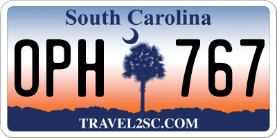 SC license plate OPH767