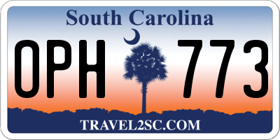SC license plate OPH773