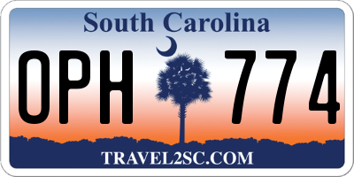 SC license plate OPH774