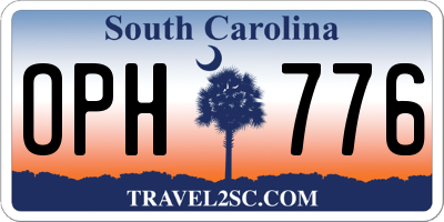 SC license plate OPH776