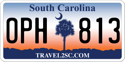 SC license plate OPH813