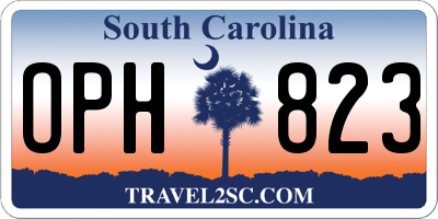 SC license plate OPH823
