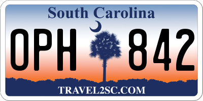 SC license plate OPH842
