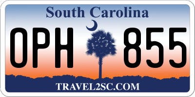 SC license plate OPH855