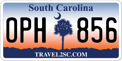 SC license plate OPH856