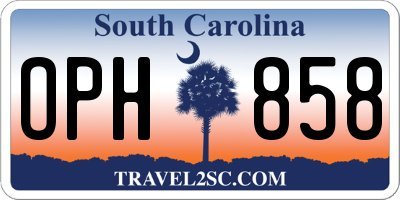 SC license plate OPH858