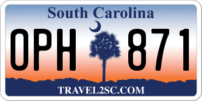SC license plate OPH871