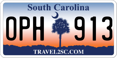 SC license plate OPH913