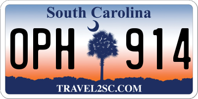 SC license plate OPH914