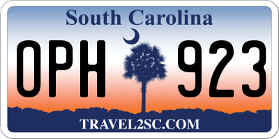SC license plate OPH923