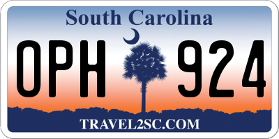 SC license plate OPH924