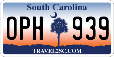 SC license plate OPH939