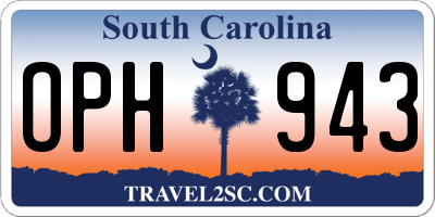SC license plate OPH943