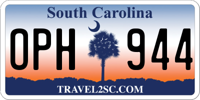 SC license plate OPH944