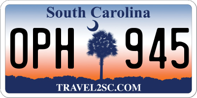 SC license plate OPH945