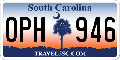 SC license plate OPH946