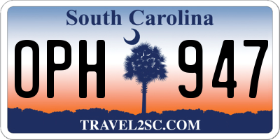 SC license plate OPH947
