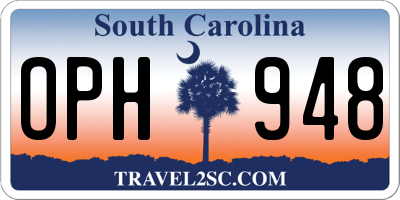 SC license plate OPH948
