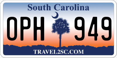 SC license plate OPH949
