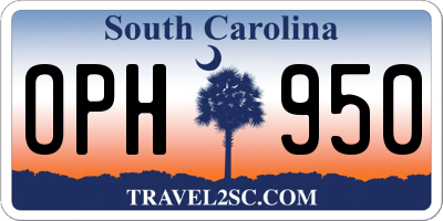 SC license plate OPH950