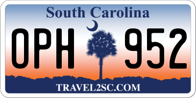 SC license plate OPH952