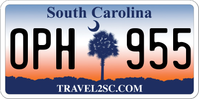 SC license plate OPH955