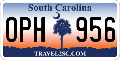 SC license plate OPH956