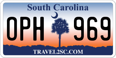 SC license plate OPH969