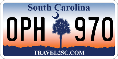 SC license plate OPH970