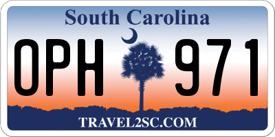 SC license plate OPH971