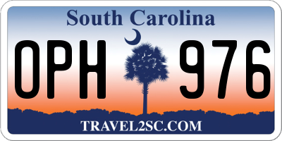 SC license plate OPH976