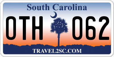 SC license plate OTH062
