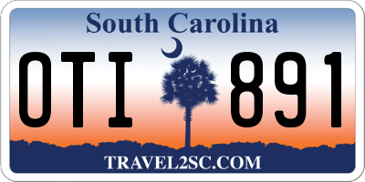 SC license plate OTI891