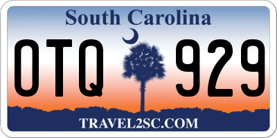 SC license plate OTQ929