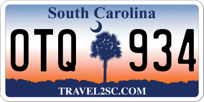 SC license plate OTQ934