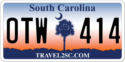 SC license plate OTW414