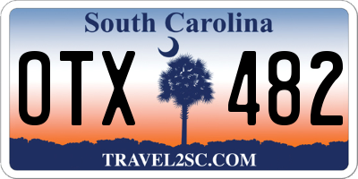 SC license plate OTX482