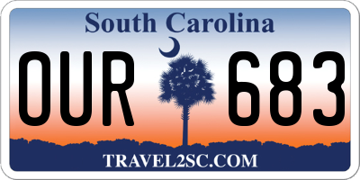 SC license plate OUR683