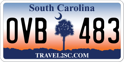 SC license plate OVB483