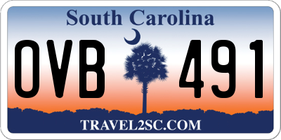 SC license plate OVB491