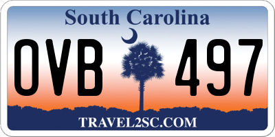 SC license plate OVB497